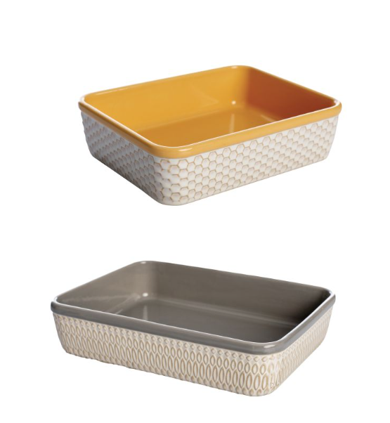 Caracas — Set 2 Pirofile in Stoneware 22x17 / 29x21 cm