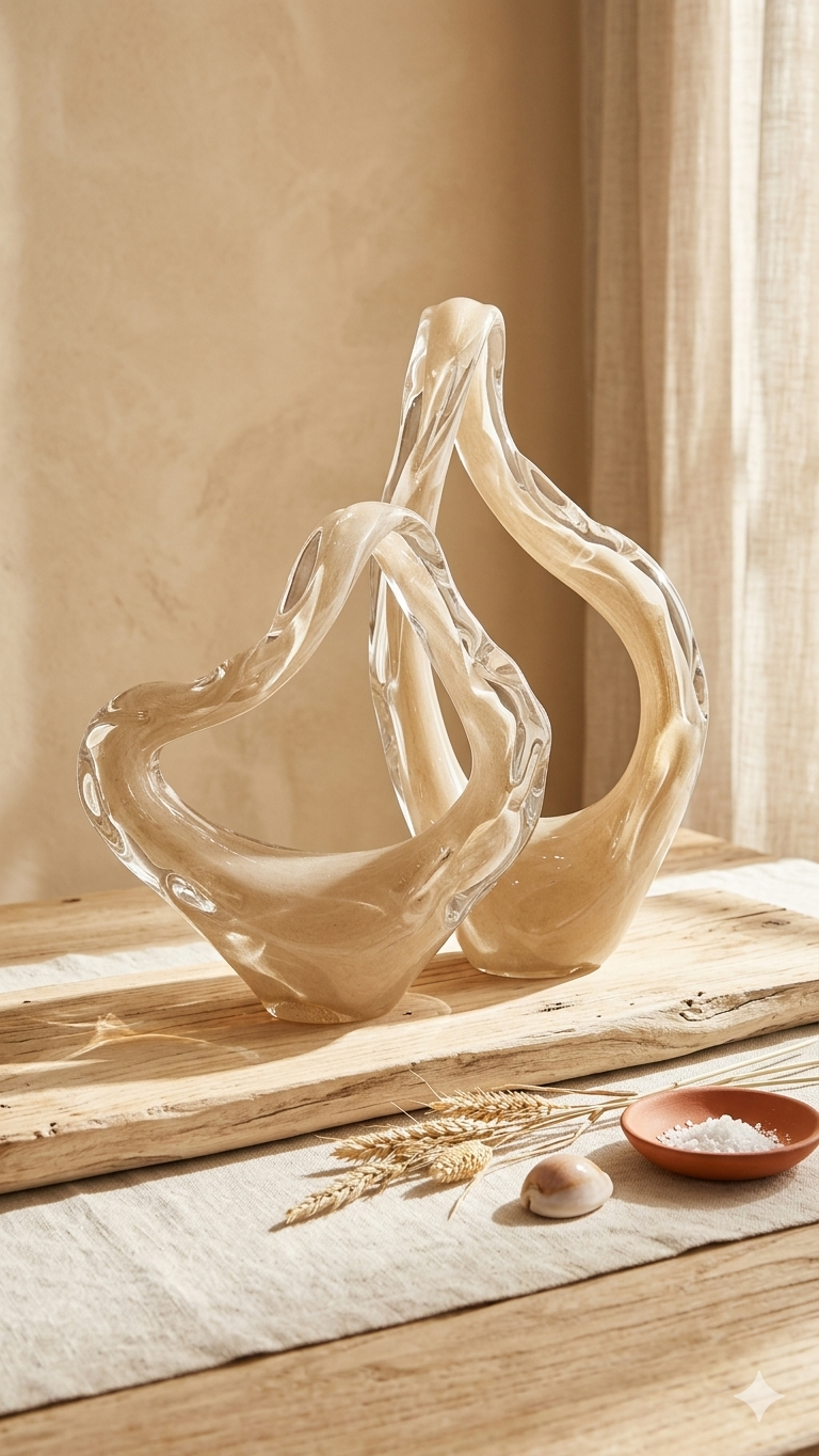 Scultura decorativa in vetro