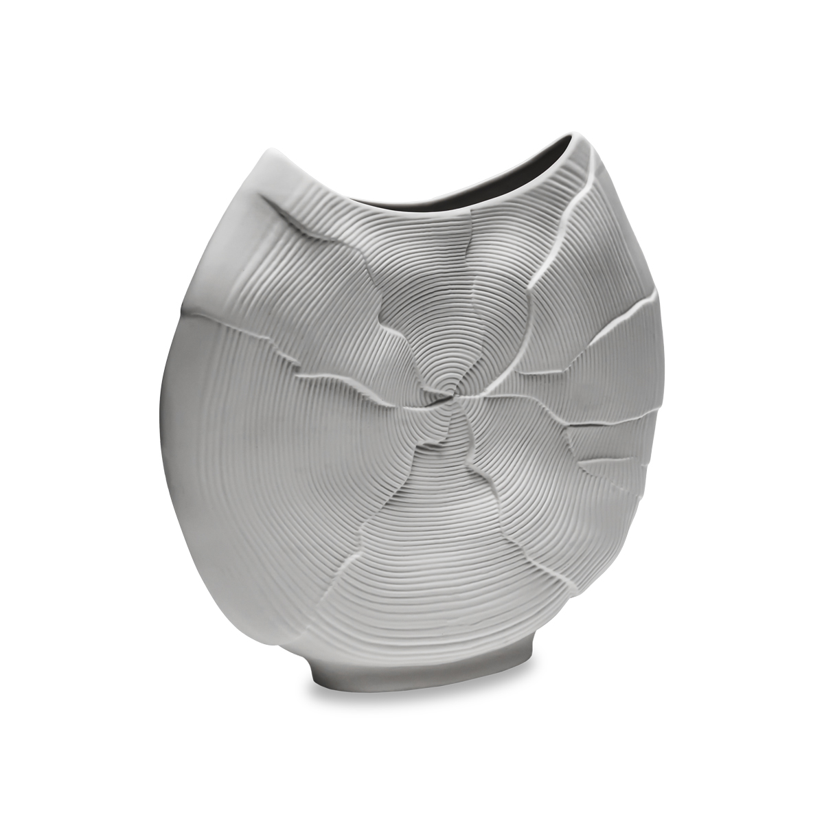 Vaso Increspato Bianco