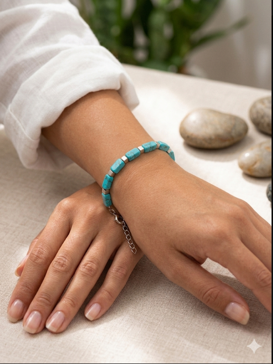 Bracciale Turchese Geometrie