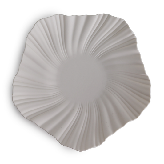 Centrotavola Foglia Bianco