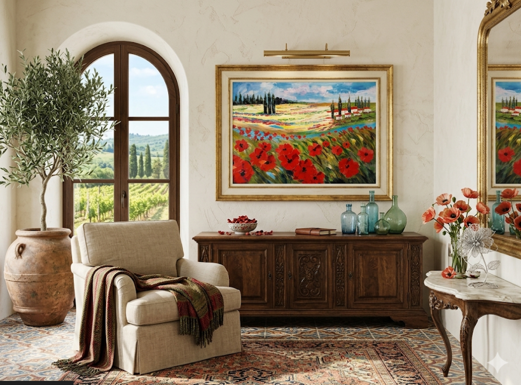 Quadro Papaveri Rossi