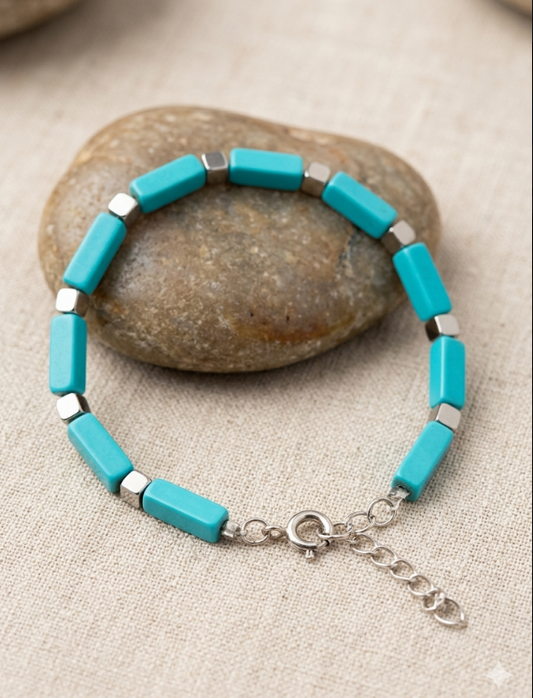 Bracciale Turchese Geometrie