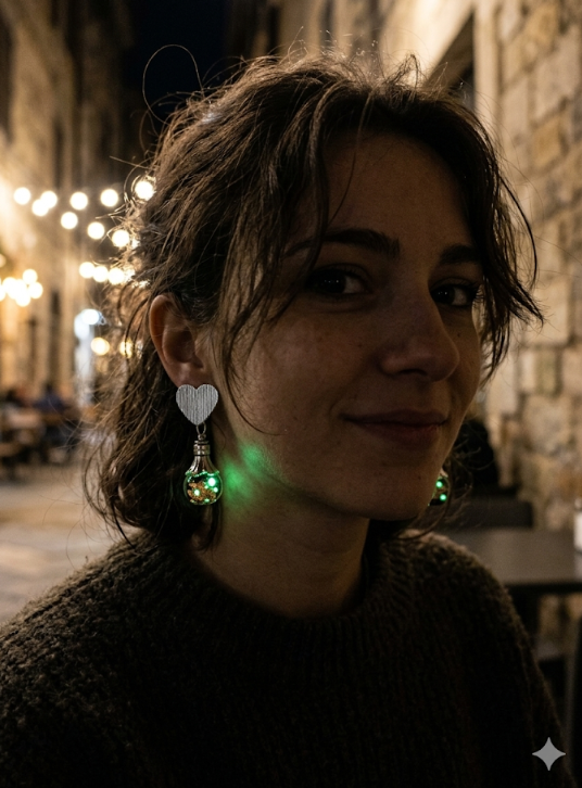 Orecchini Luminosi Nero