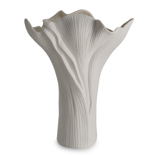 Vaso Foglia Bianco